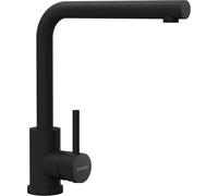 SCHOCK | Mezclador de cocina Kantus, grifo monomando caña alta, Schock Saving 90°, rotación caña 360°, acero inoxidable 304 macizo esmaltado negro mate, combinable con fregaderos.