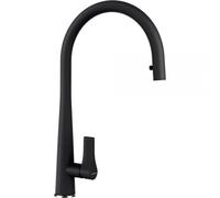 Schock 521000Bk Gota Ganna Alta - Mezclador monomando con alcachofa extraíble, color negro