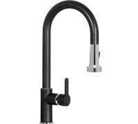 Schock SXALTD51 Grifo monomando con alcachofa extraíble profesional, antracita