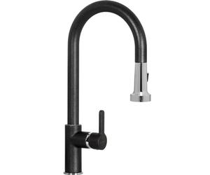 Schock SXALTD51 Grifo monomando con alcachofa extraíble profesional, antracita