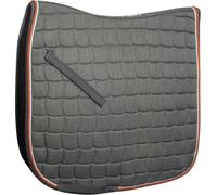 Schockemöhle Sports Mantilla "Dynamite" Dressage, Grey Melange/Orange - Full - Full Schockemöhle Sports