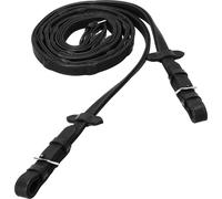 Schockemöhle Sports Riendas de Cuero 'Durasoft Reins Grip Wide' 18 mm, Black/Silver - Full Schockemöhle Sports