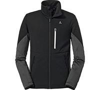 Schöffel Chaqueta de Forro Polar para Hombre Lodron M, Chaqueta de Forro Polar Transpirable de 4 vías elástica, Chaqueta Funcional con tecnología Body Mapping y Logotipos Originales de ÖSV, Negro, 46