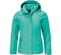 Schöffel Gmund L Chaqueta impermeable para mujer, chaqueta transpirable para exteriores, chaqueta de senderismo con capucha plegable