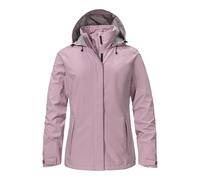 Schöffel Gmund L Chaqueta impermeable para mujer, chaqueta transpirable para exteriores, chaqueta de senderismo con capucha plegable