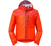 Schöffel Hybrid Jkt Flow Trail M Chaqueta de montaña Extremadamente Ligera, Cortavientos Transpirable con Codos preformados, Naranja, 50 para Hombre