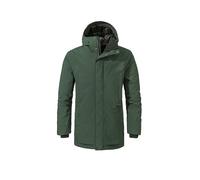 SCHÖFFEL Parka de invierno para hombre Crivat 2L con capucha y aislamiento verde oscuro | 50