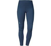 Schöffel Tight Imada L Senderismo con Bolsillo para teléfono móvil, Leggings Deportivos con Cintura elástico en 4 direcciones, Azul Oscuro, 44 para Mujer