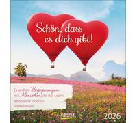 Schön, dass es dich gibt! 2026: aufstellbarer Postkartenkalender