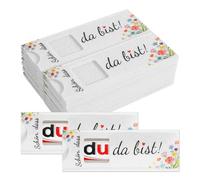 Schöne Dass Du Da Bist, 20 Stück Weiß Hülle Filz Wildblumen Stil Hülle Filz, Geschenke Gastgeschenk für Hochzeitsgeschenke Weihnachten Geburtstag