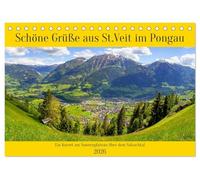 Schöne Grüße aus St.Veit im Pongau (Tischkalender 2026 DIN A5 quer), CALVENDO Monatskalender: Ein Kurort am Sonnenplateau über dem Salzachtal