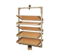 Schoenenrek - 360° draaibare uittrekbare organizer, in hoogte verstelbaar, uitschuifbaar metalen stapelbaar ontwerp, verticale plankorganizer voor kleine slaapkamers en kasten, ruimtebesparende opbe