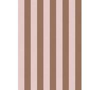 Schöner Living 366655 - Papel pintado fotográfico XXL (3,00 m x 2,12 m), diseño de rayas en color rosa y marrón