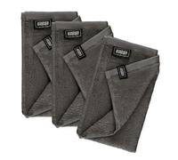 Schöner Wohnen - Juego de toallas para invitados, 30 x 50 cm, color gris, paquete de 3 unidades, toallas faciales de algodón con certificado Öko-Tex, tamaño pequeño, para baño, inodoro, bebé, niños y