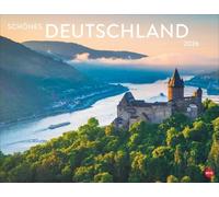 Schönes Deutschland Posterkalender 2026: Reise-Kalender mit 12 atemberaubenden Fotografien von der Nordsee bis zum Bodensee. Landschaften-Wandkalender 2026. 44 x 34 cm. Querformat.
