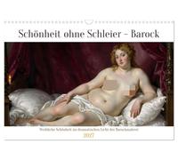 Schönheit ohne Schleier - Barock (Wandkalender 2027 DIN A3 quer), CALVENDO Monatskalender: Weibliche Schönheit im dramatischen Licht der Barockmalerei