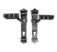 SCHÖSSWENDER 2034530 Urban PZ92 - Juego de manillas de seguridad pasivadas lacadas, color negro