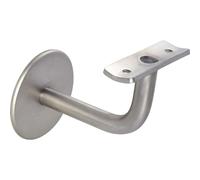 SCHÖSSWENDER 6.01.0140 - Soporte para pasamanos con ángulo, diámetro de 60 mm, distancia a la pared 74 mm, acero inoxidable mate,