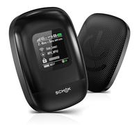 SCHOK Punto de acceso móvil 4G LTE - Cat 12 WiFi portátil para viajes, bandas dobles (2.4 GHz/5 GHz), descarga de alta velocidad de 600 Mbps, soporta 16 dispositivos conectados, desbloqueado solo para