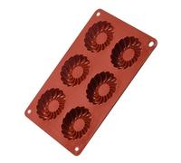 Schokolade Silikonform - 6 Mulden Runde Backform Für Pralinen Und Bonbons, Antihaft Backzubehör | Flexible Form Für Kuchen Pudding Seife Desserts Backen Küche Party Dekoration Kreatives Süßwaren Handw