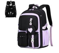 Scholastic Transporte Satchel - Primaria con numerosos Bolsillos, Voyage Carryall aprendices Femeninas, de Libros sólida para los estudiosos | Tránsito de aeronaves Estudiantes Superiores Bajo