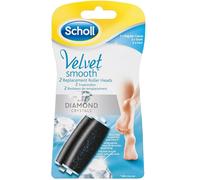 Scholl 2X Velvet Smooth Express Pedi Rodillos De Repuesto Fuerte Paquete De 2