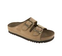 Scholl air bag nublined-u, sandal unisex adulto, marrón, 43 eu