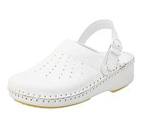 Scholl Clog B/S Adapta Lea-W, Clog Mujer, Blanco, 38 EU