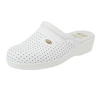 Scholl Clog Backguard, Clog Mujer, Blanco, 43 EU