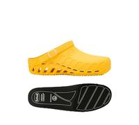 Scholl Clog Evo Amarillo + Plantillas PRO Antiestáticas Scholl con Memory Cushion para Clog Evo - Amarillo/Negro