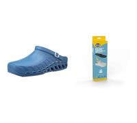 Scholl Clog EVO Azul + Plantillas Pro Antiestáticas Memory Cushion para Clog EVO - Azul/Negro