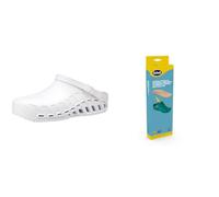 Scholl Clog Evo Blanco + Plantillas Anatómicas y Antiestáticas Scholl para Clog Evo - Blanco/Marrón
