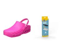 Scholl Clog Evo Fucsia + Plantillas PRO Antiestáticas Scholl con Memory Cushion para Clog Evo - Fucsia/Negro