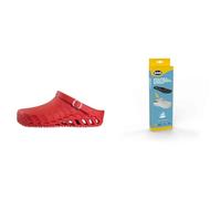 Scholl Clog Evo Rojo + Plantillas PRO Antiestáticas Scholl con Memory Cushion para Clog Evo - Rojo/Negro