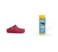 Scholl Clog Evo Vino + Plantillas PRO Antiestáticas Scholl con Memory Cushion para Clog Evo - Vino/Negro