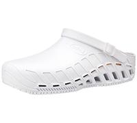Scholl - Clog Evo, Zuecos Sanitarios Profesionales, Unisex - Adulto, Blanco, 36/37 EU