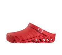 Scholl - Clog Evo, Zuecos Sanitarios Profesionales, Unisex - Adulto, Rojo, 35.5/36 EU