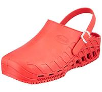 Scholl - Clog Evo, Zuecos Sanitarios Profesionales, Unisex - Adulto, Rojo, 40/41 EU