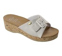 Scholl - Sandalias para mujer, talla 40, color blanco