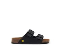 Scholl Cork Pro 2 Fibbie, Sandalias Planas Unisex Adulto, Negro, 39 EU