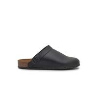 Scholl Cork Pro Clog, Zapatillas para Profesionales Sanitarios Unisex-Adulto, 42 EU, Negro, 42 EU