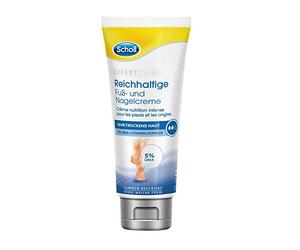 Scholl Crema rica para pies y uñas - Crema hidratante para pies y uñas de los pies estresados - Con complejo de urea y vitaminas - 3 x 75 ml