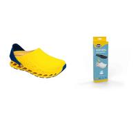 Scholl Evoflex Amarillo + Plantillas Pro Antiestáticas Memory Cushion para Evoflex - Amarillo/Negro