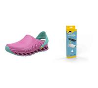 Scholl Evoflex Fucsia + Plantillas PRO Antiestáticas Scholl con Memory Cushion para Evoflex - Fucsia/Negro
