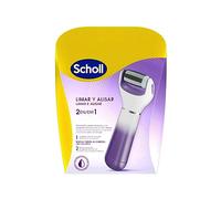 Scholl Expert Care Limar y Alisar 2 en 1 Lima Eléctrica para Pies - Quita Durezas y Elimina Callos, Pedicura Profesional, Uso en Casa para Pies Suaves, Exfoliante con Cabezal Repuesto, Lima Morada