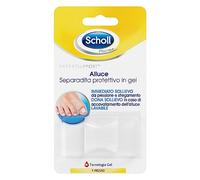 Scholl Expert Support - Separador de dedos protector de gel - Alivio de presión y rozamiento, específico para juanetes, retractor y espaciador para separador de dedos de los pies, paquete de 1 unidad
