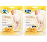 Scholl EXPERTCARE - Mascarilla nutritiva intensiva para pies con 3 valiosos aceites - Cuidado hidratante - 1 par de calcetines desechables (Paquete de 2)