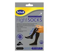 Scholl Flight Socks - Calcetines de compresión, talla 3-6, color negro
