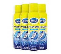 Scholl - Fresh Step zapatos Spray, 150 ml, pack de 4