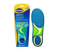 Scholl GelActiv - Plantillas de entrenamiento para hombre, cómodas para todo el día, súper absorción de impactos y elasticidad con tecnología GelWave, talla 36-40